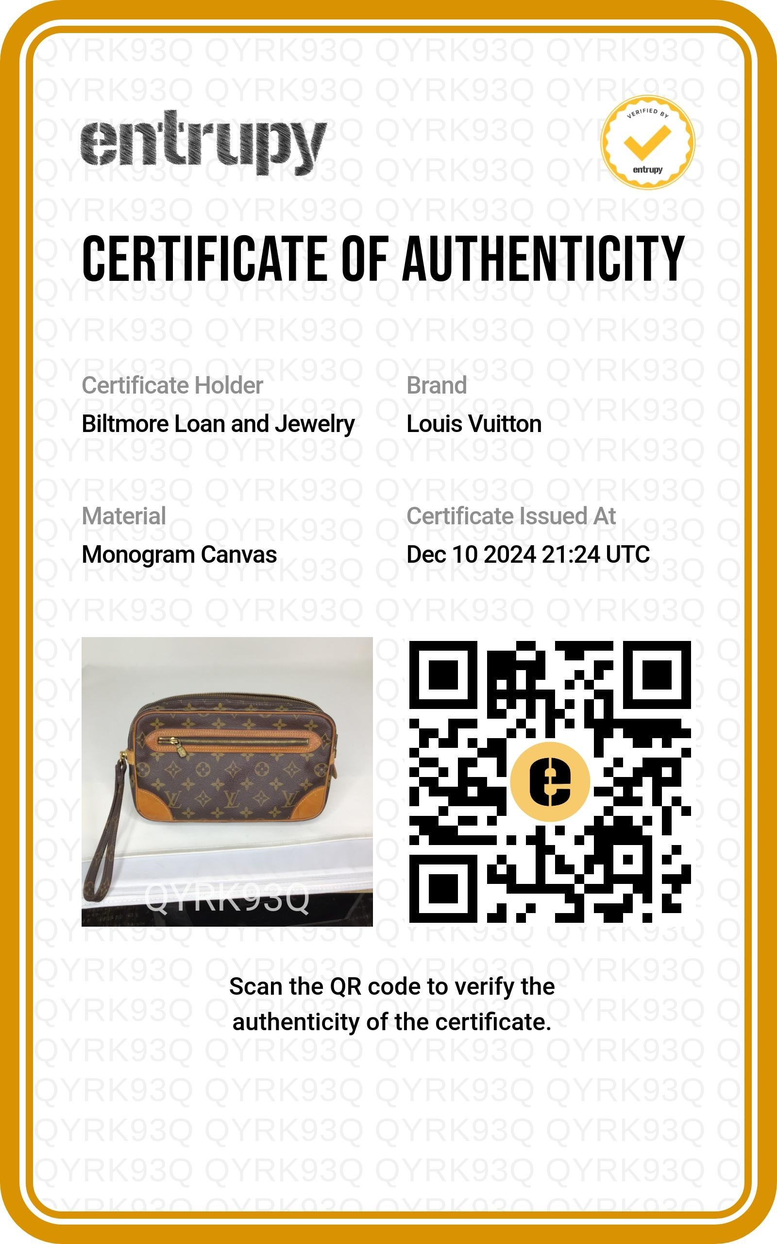 Louis Vuitton Vintage Monogram Pochette Marly Dragonne For Sale 3