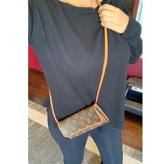 Louis Vuitton Vintage Monogram Pochette Twin PM Shoulder Bag