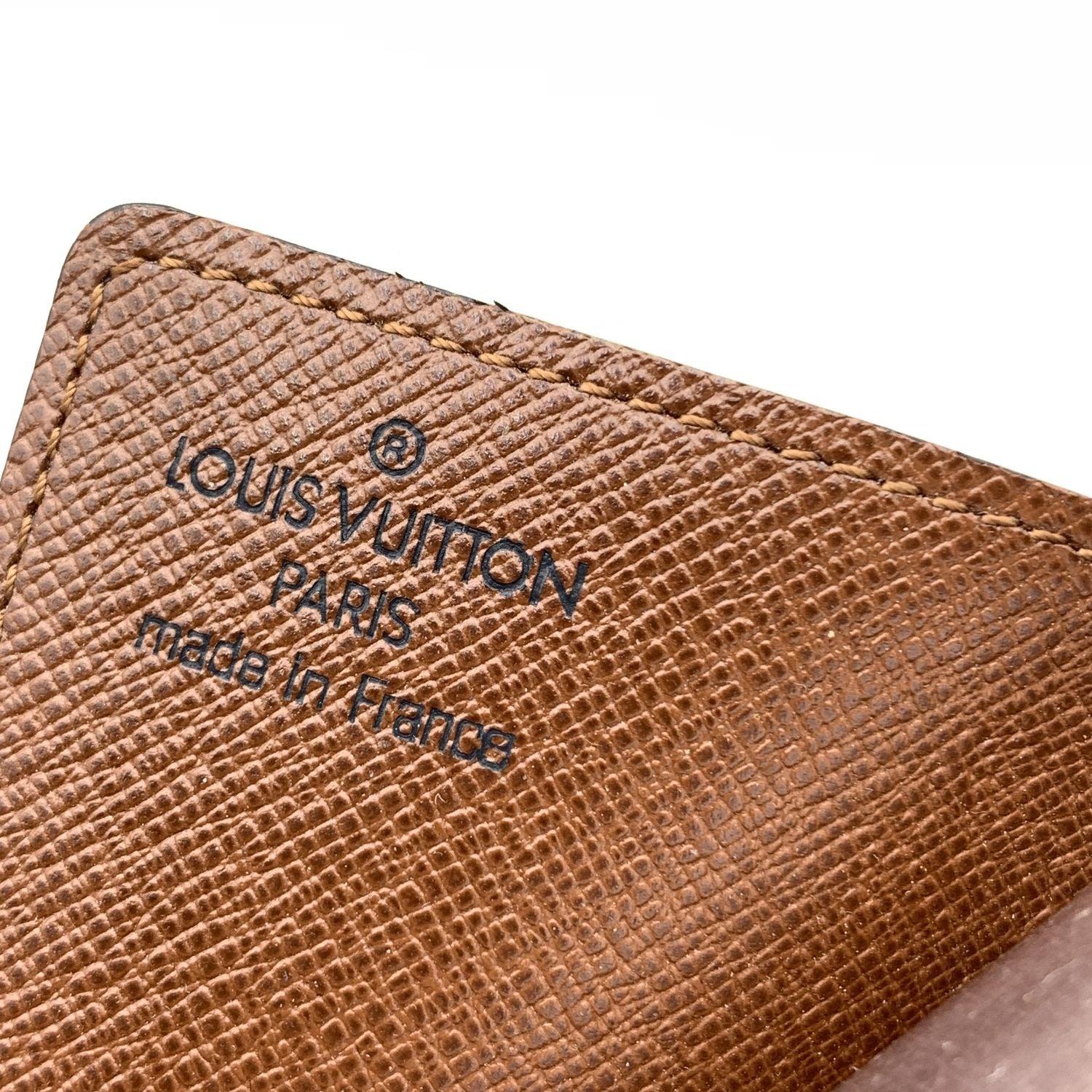 Women's Louis Vuitton Vintage Monogram Porte Carte Pression Card Case Holder For Sale