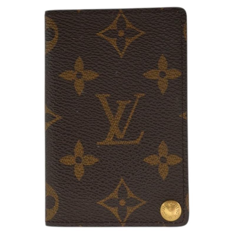 Louis Vuitton Vintage Monogram Porte Carte Pression Card Holder Case