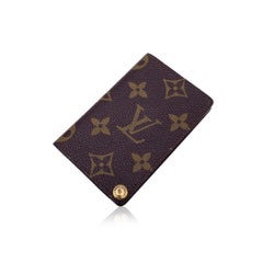 Louis Vuitton Vintage Monogram Porte Carte Pression Card Holder Case