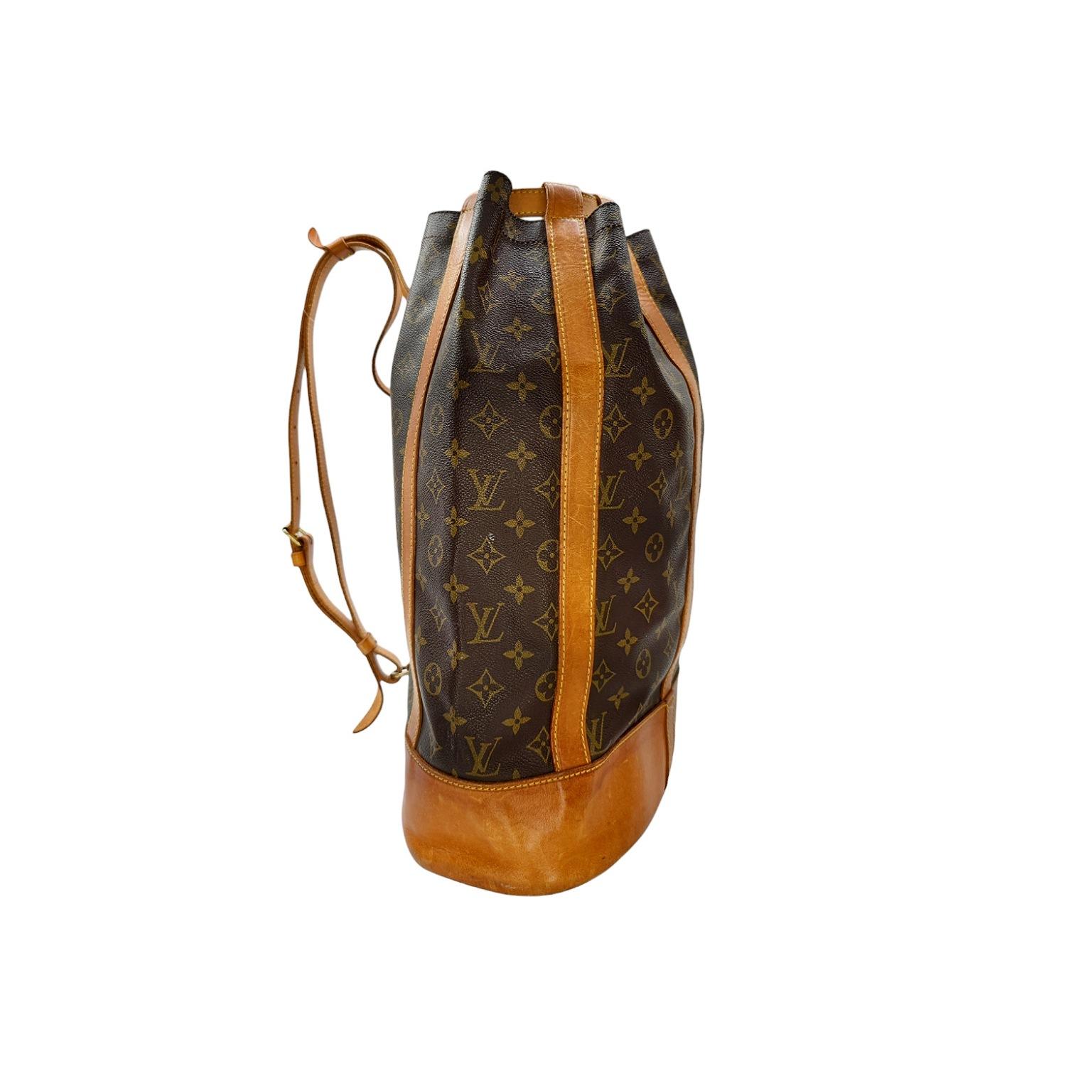 Louis Vuitton Vintage Monogram Randonnee GM Backpack In Good Condition For Sale In Scottsdale, AZ