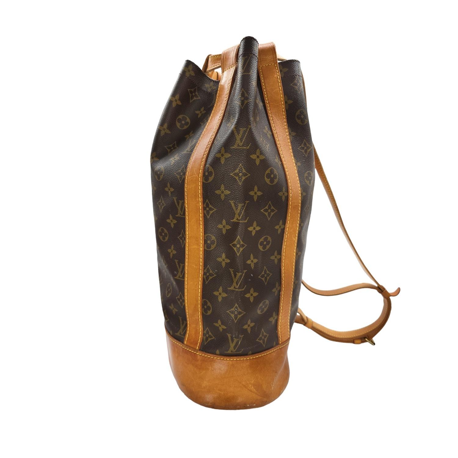 Women's or Men's Louis Vuitton Vintage Monogram Randonnee GM Backpack For Sale
