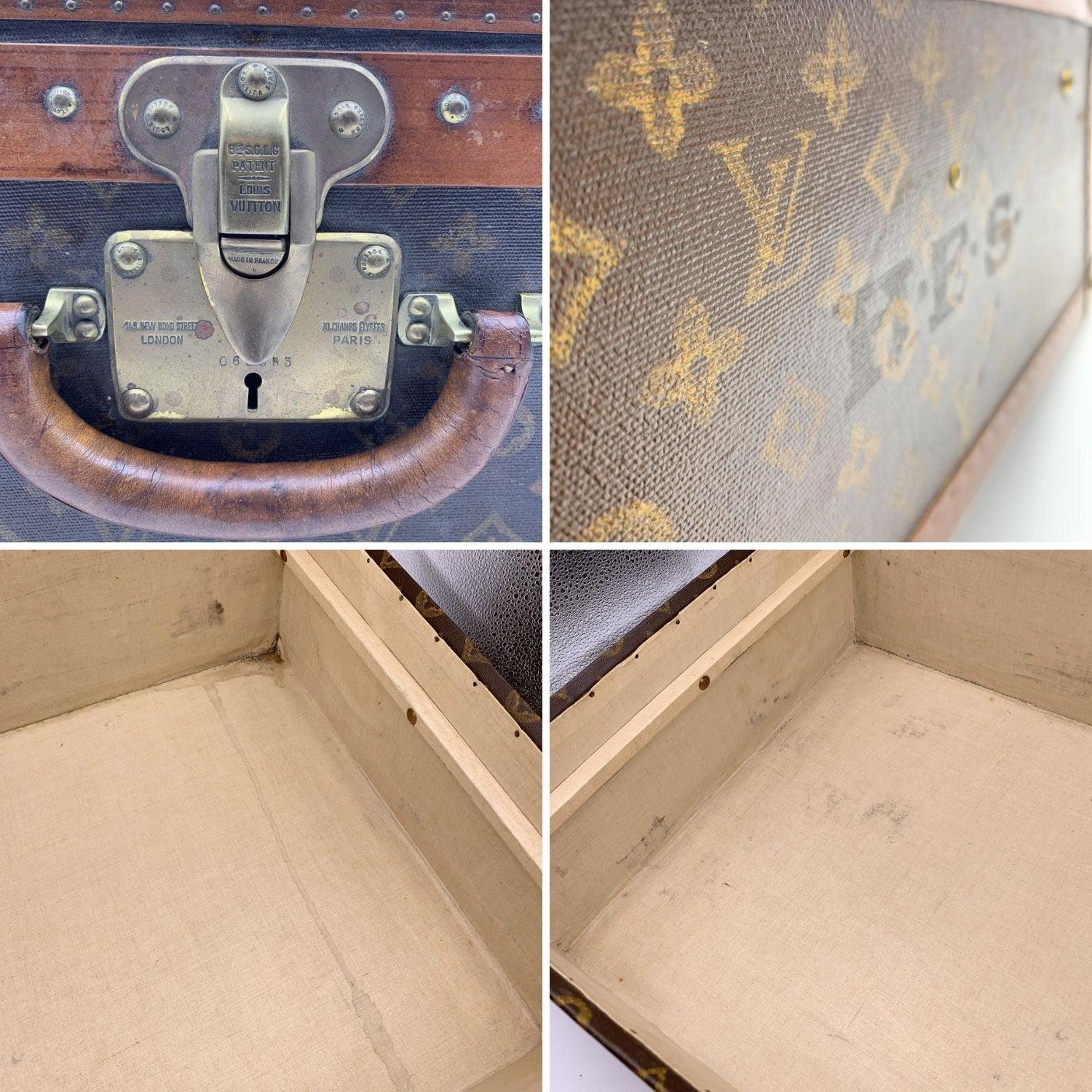 Louis Vuitton Vintage Monogram Rare Altman Alzer 60 Suitcase 2