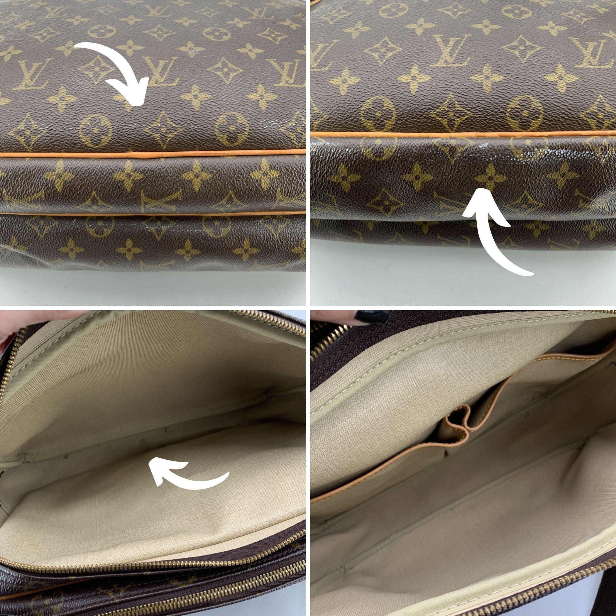 Louis Vuitton Vintage Monogram Reporter GM Crossbody Messenger Bag In Good Condition In Rome, Rome