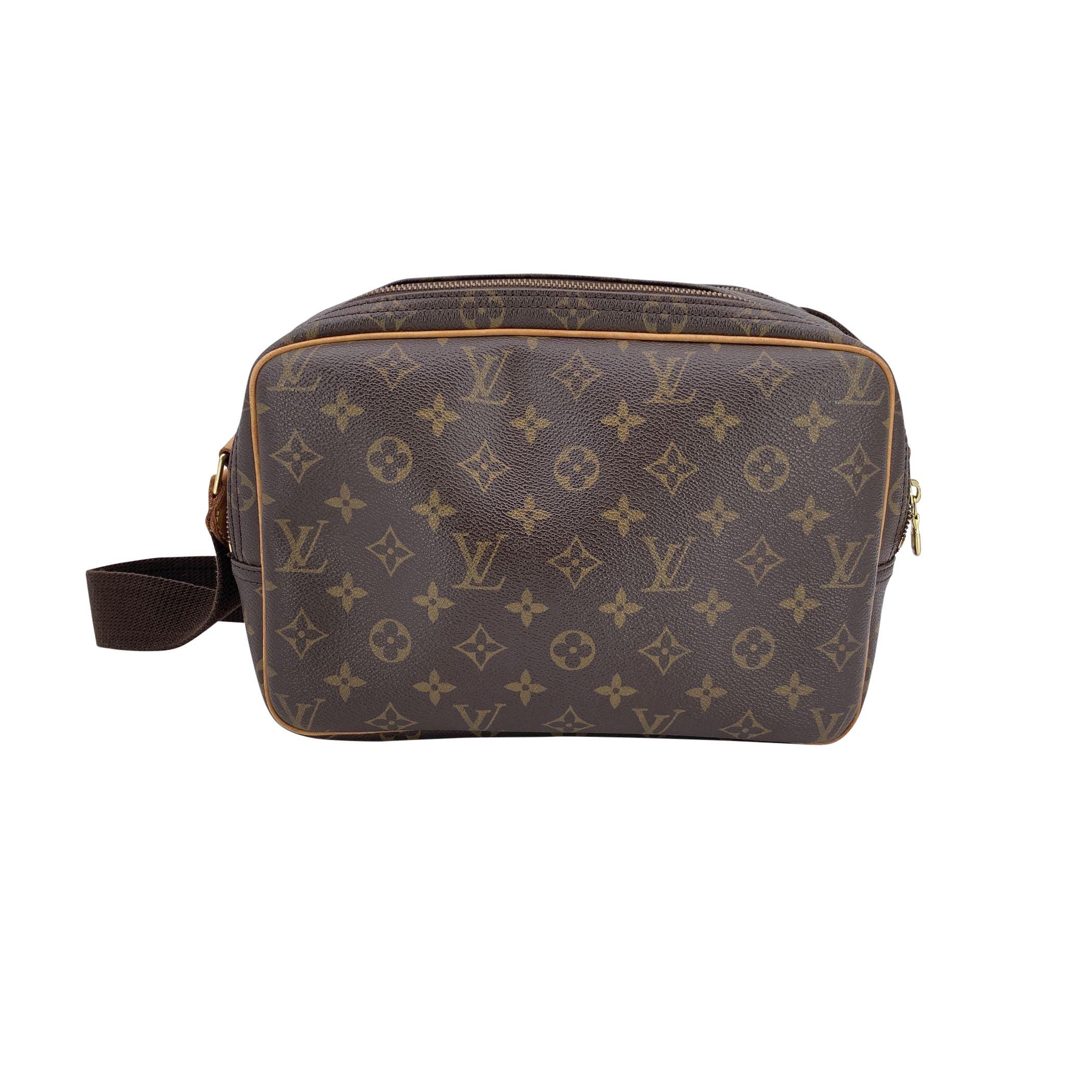Noir Louis Vuitton Vintage Monogram Reporter PM Messenger Bag M45254 en vente