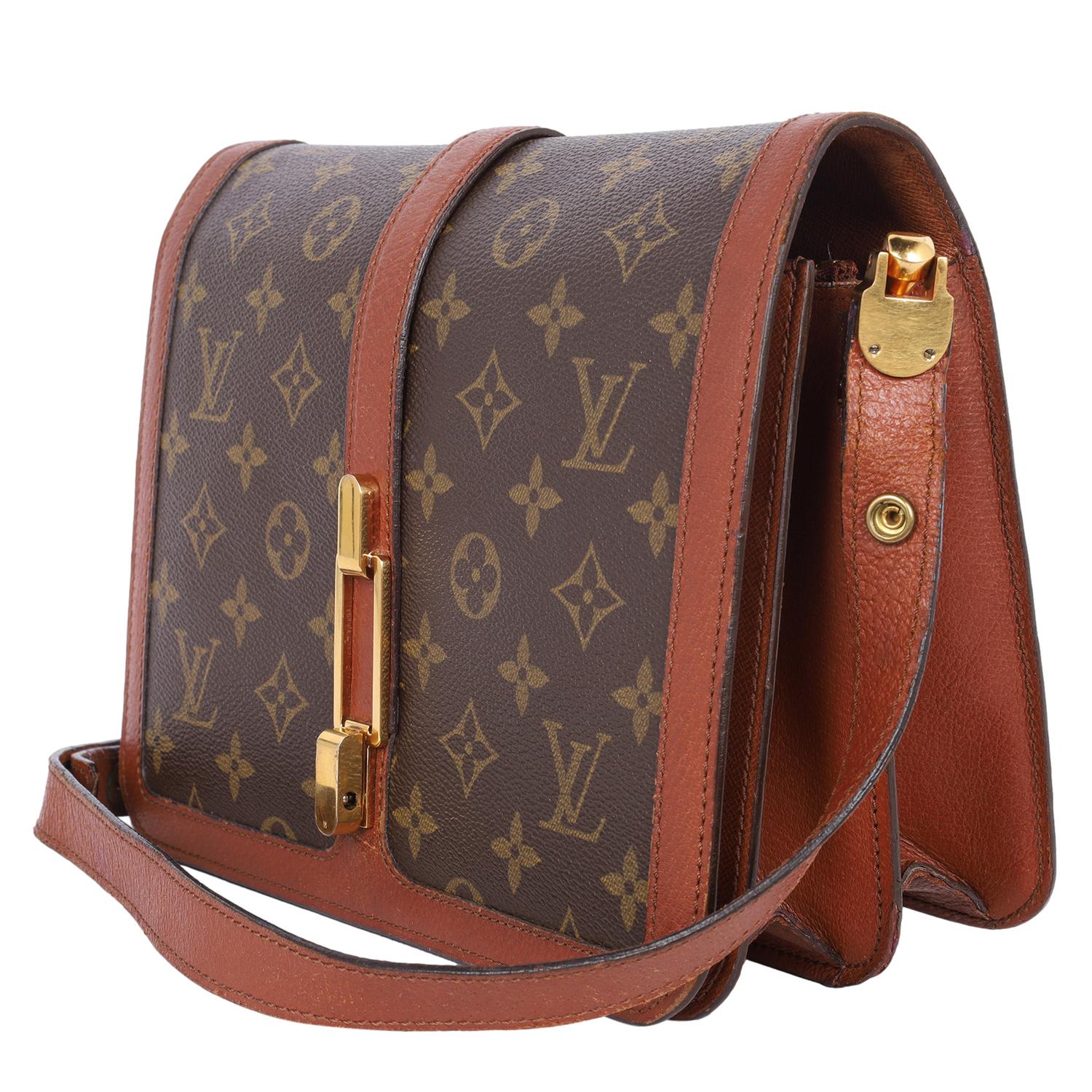 Louis Vuitton Vintage Monogram Rond Point Shoulder Bag Brown In Fair Condition In Salt Lake Cty, UT