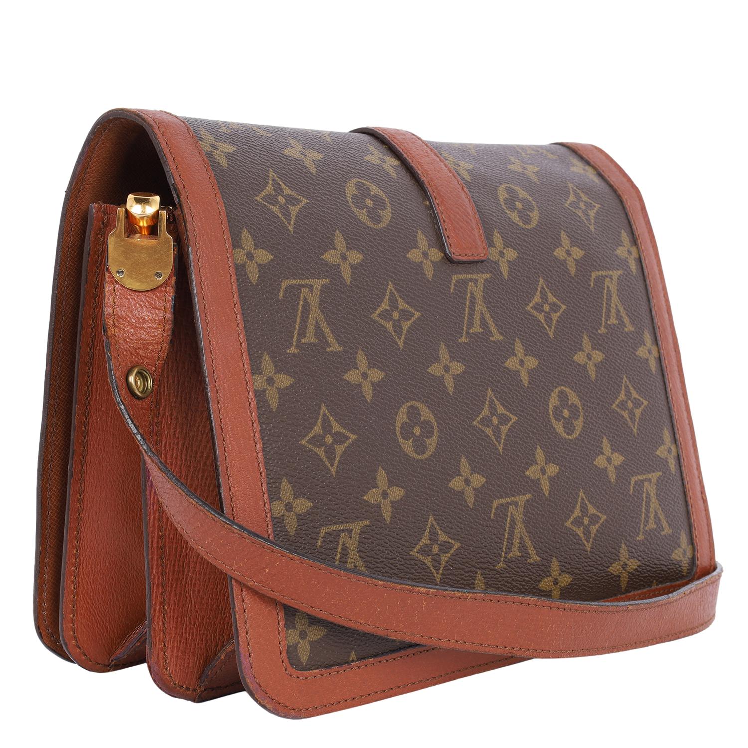 Louis Vuitton Vintage Monogram Rond Point Shoulder Bag Brown 5