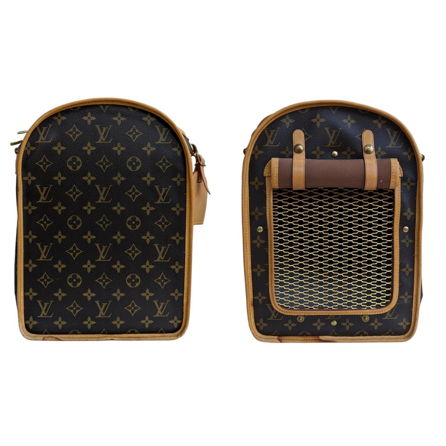 Louis Vuitton Vintage Monogram Sac Chien 50 Pet Carrier In Excellent Condition In Scottsdale, AZ