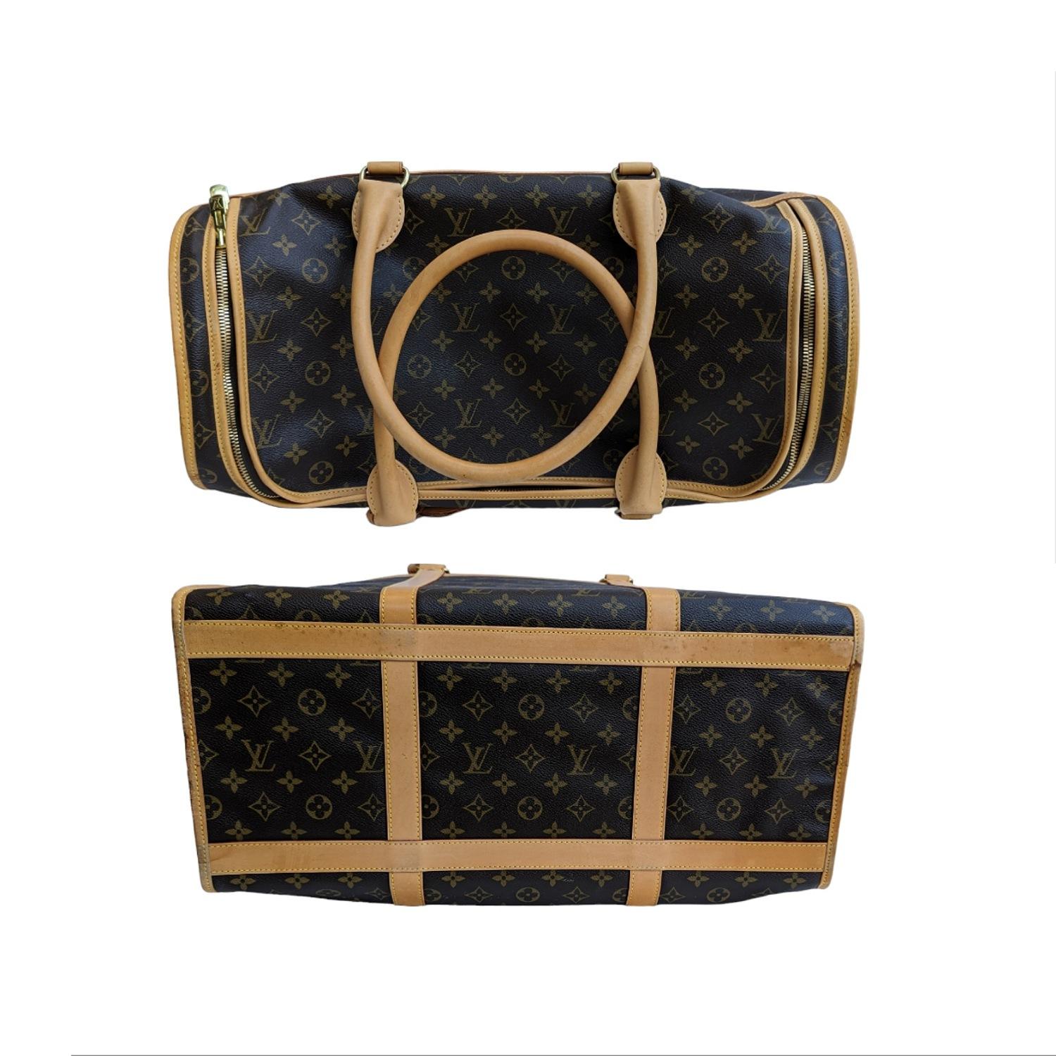 Women's or Men's Louis Vuitton Vintage Monogram Sac Chien 50 Pet Carrier