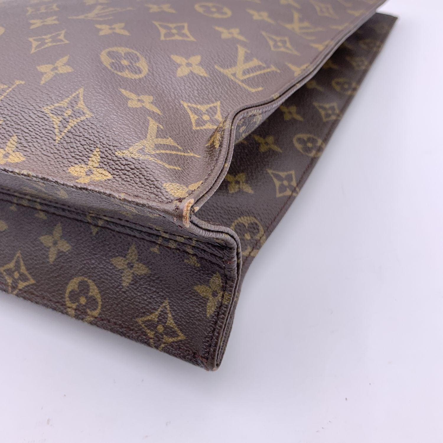 Louis Vuitton Vintage Monogram Sac Plat GM Tote Shopping Bag 3