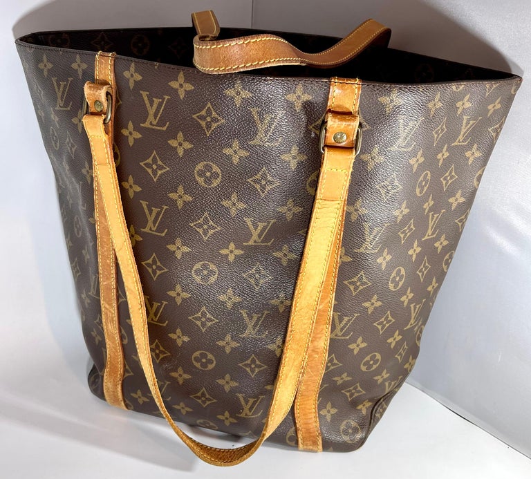 Louis Vuitton Monogram Canvas Sac Shopping Large Tote Bag with