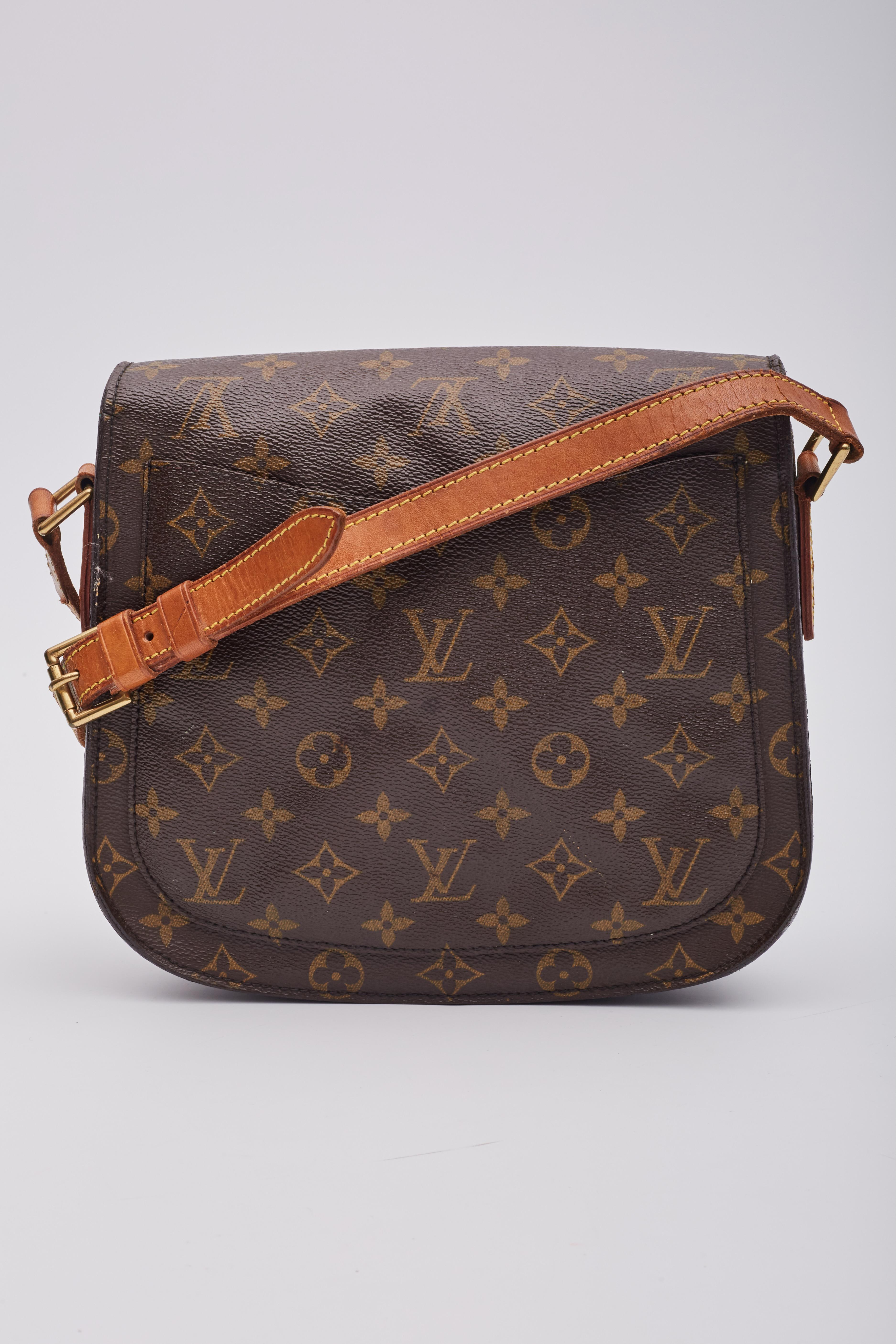 Black Louis Vuitton Vintage Monogram Saint Cloud Gm Shoulder Bag