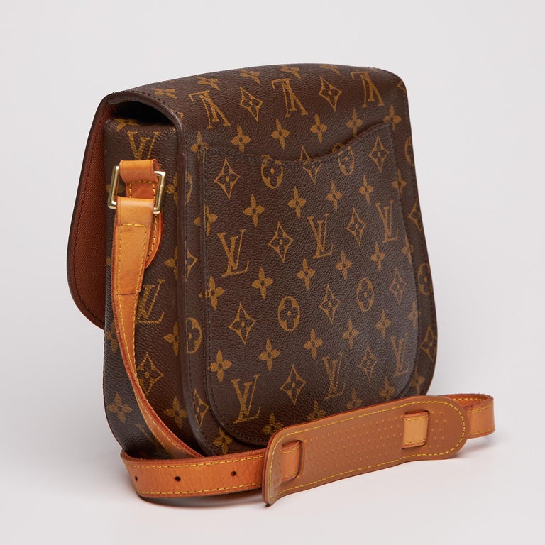 LOUIS VUITTON Saint Cloud MM Monogram Canvas Crossbody Bag Brown