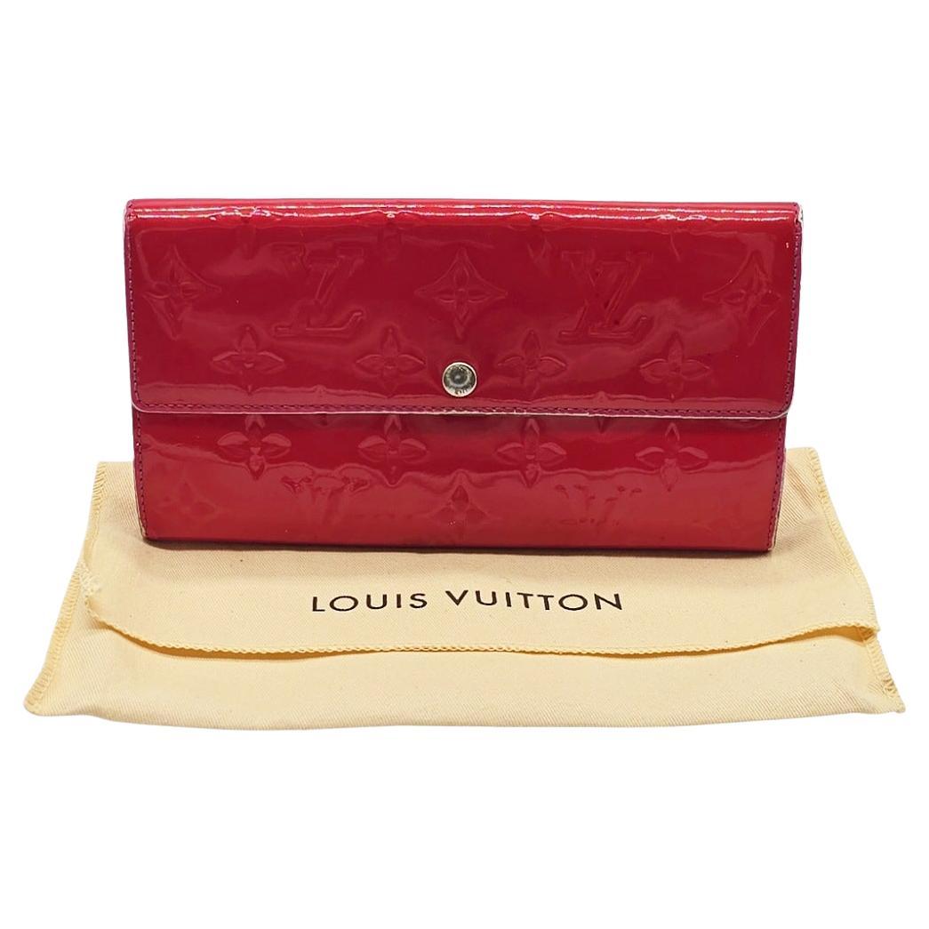 Louis Vuitton Vintage Monogram Sarah Vernis Wallet Rose Pop For Sale