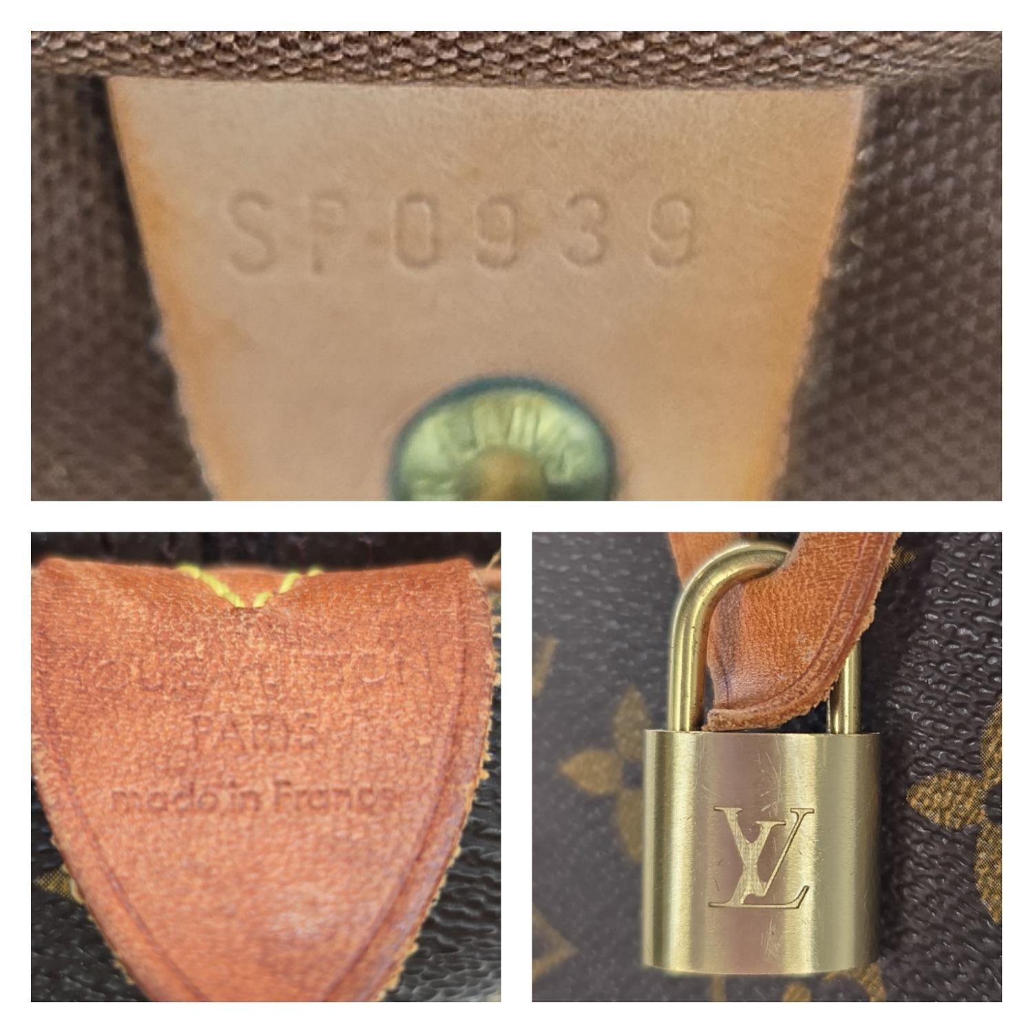 Louis Vuitton Vintage Monogramm Speedy 40 Tasche im Angebot 3