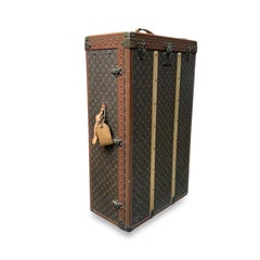 Louis Vuitton Vintage Monogram Suitcase Wardrobe Trunk 90 x 26