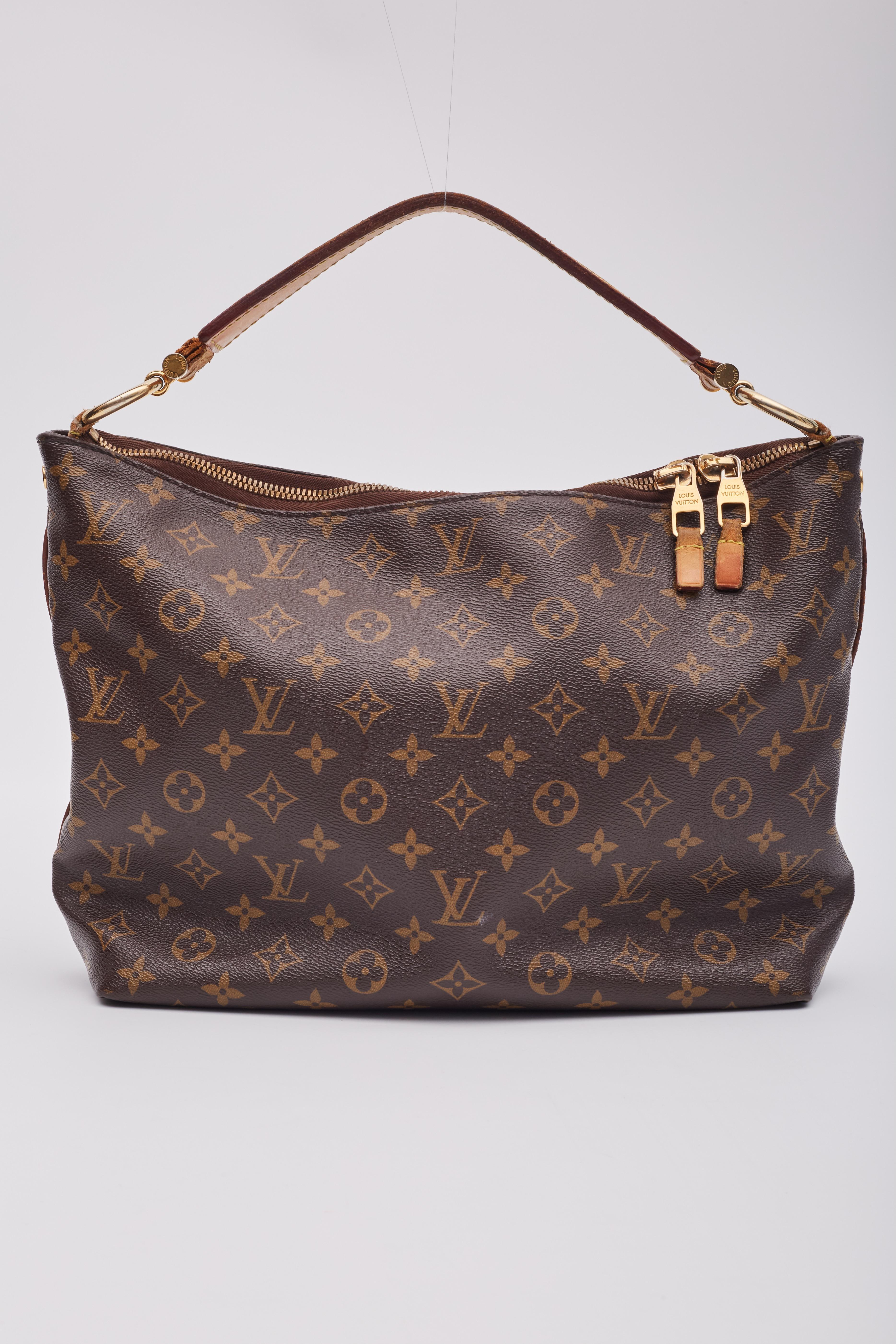 Black Louis Vuitton Vintage Monogram Sully Pm Hobo Bag