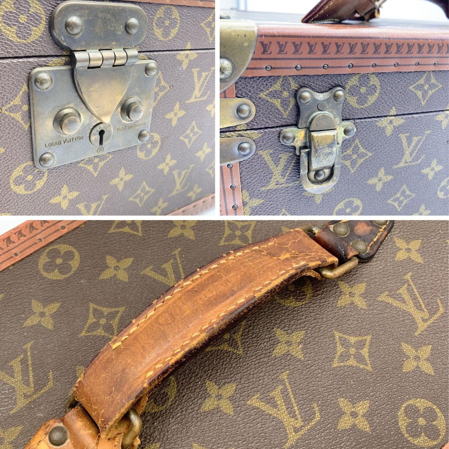 Louis Vuitton Vintage Monogram Train Case Boite Bouteille et Glace For Sale 4