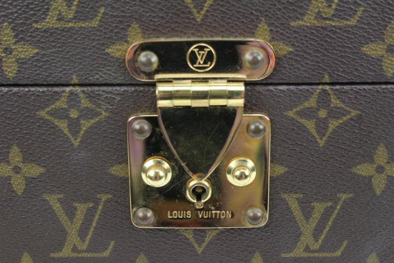 LOUIS VUITTON Monogram Vintage Calfskin Trunk L'œil Coin Card