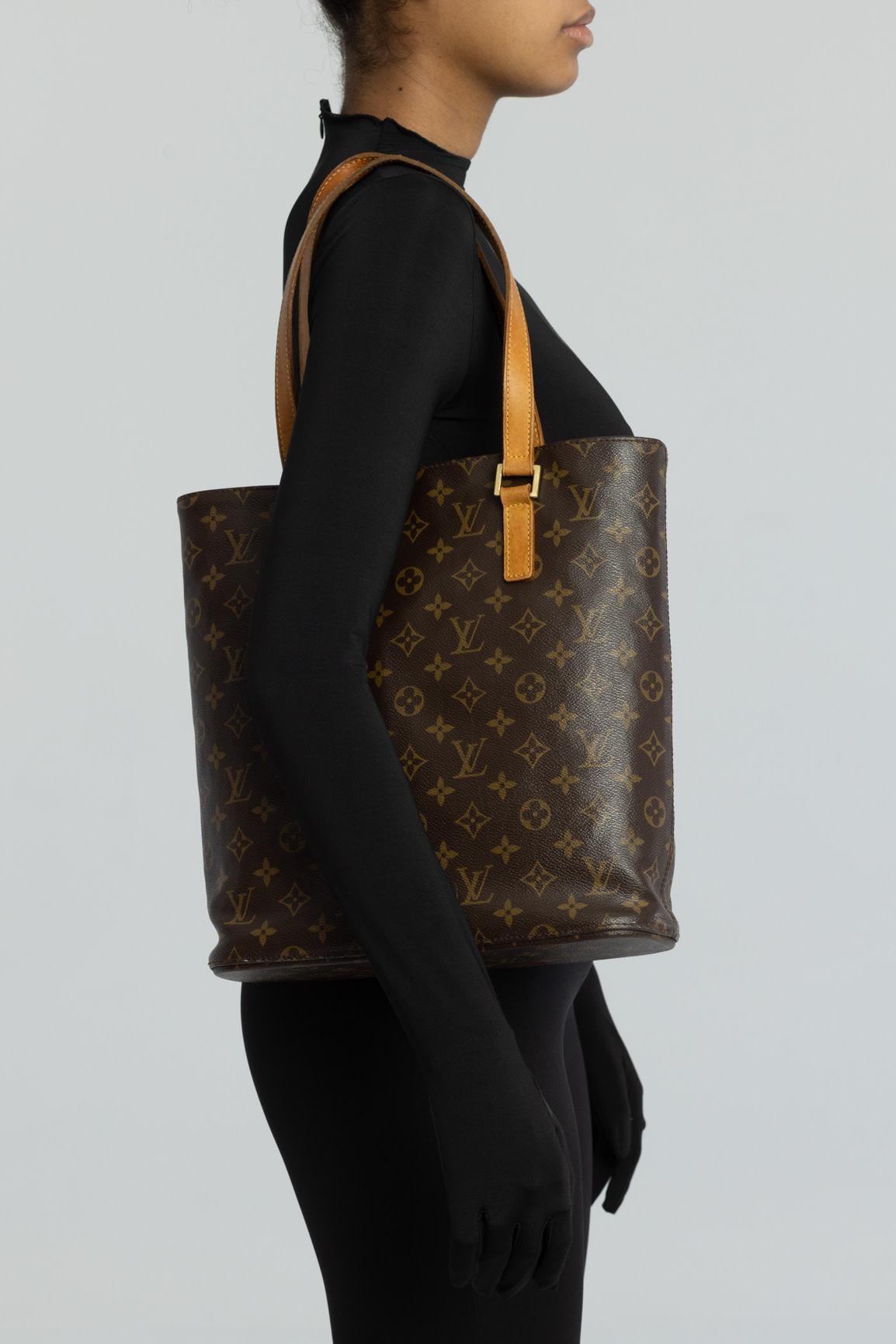 Black Louis Vuitton Vintage Monogram Vavin GM Tote Bag