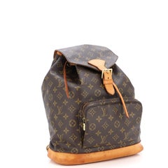 Louis Vuitton Vintage Montsouris Zaino in tela Monogram GM