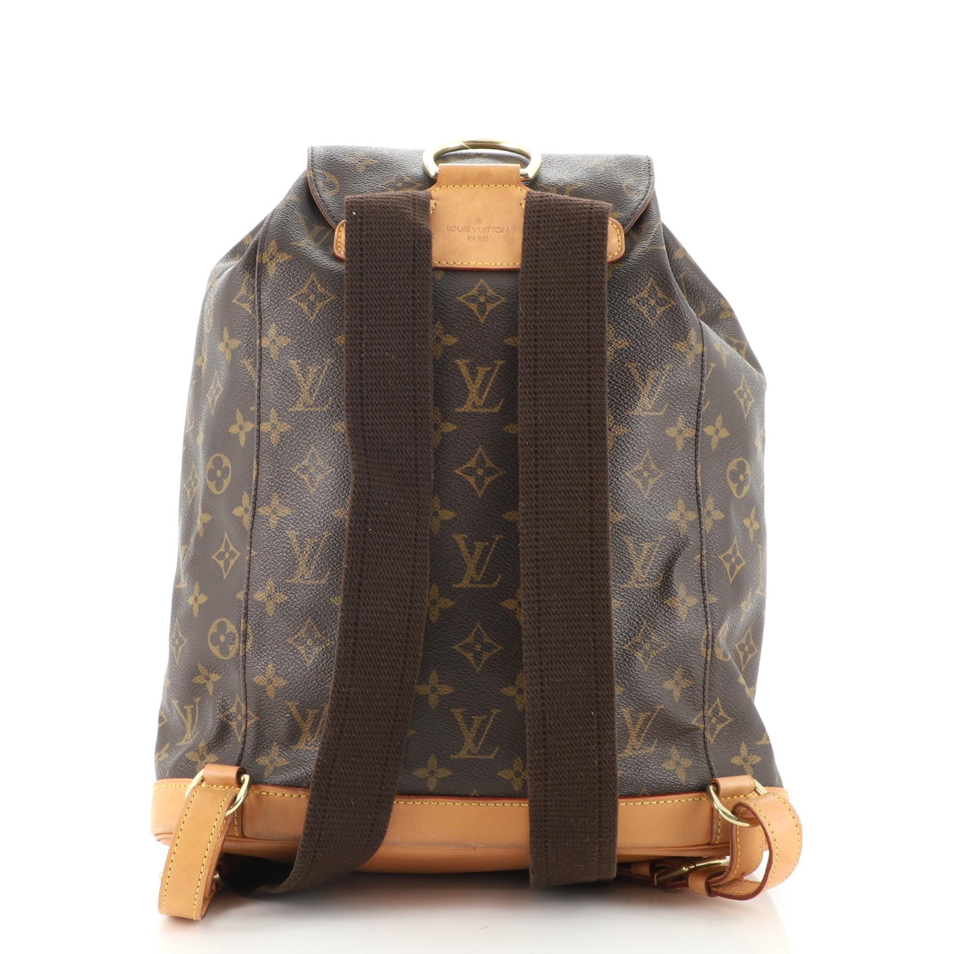 Louis Vuitton Vintage Montsouris Backpack Monogram Canvas GM In Good Condition In NY, NY