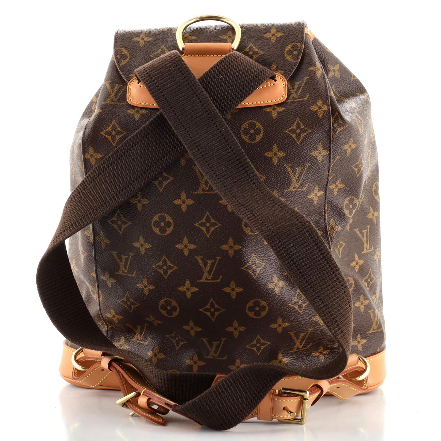 Louis Vuitton Vintage Montsouris Backpack Monogram Canvas GM In Good Condition In NY, NY