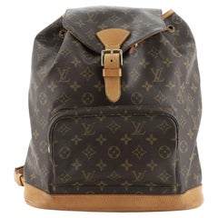 Louis Vuitton Vintage Montsouris Rucksack Monogramm Segeltuch GM