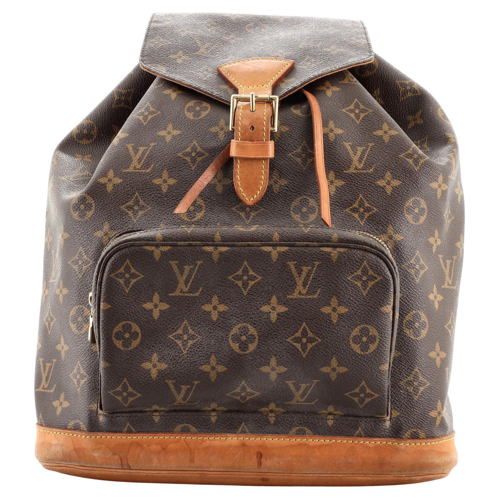 Louis Vuitton Vintage Montsouris Backpack Monogram Canvas GM at 1stDibs