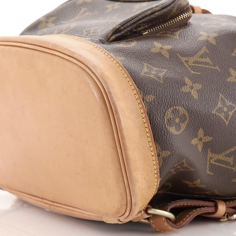Louis Vuitton Vintage Montsouris Backpack Monogram Canvas MM In Good Condition In NY, NY