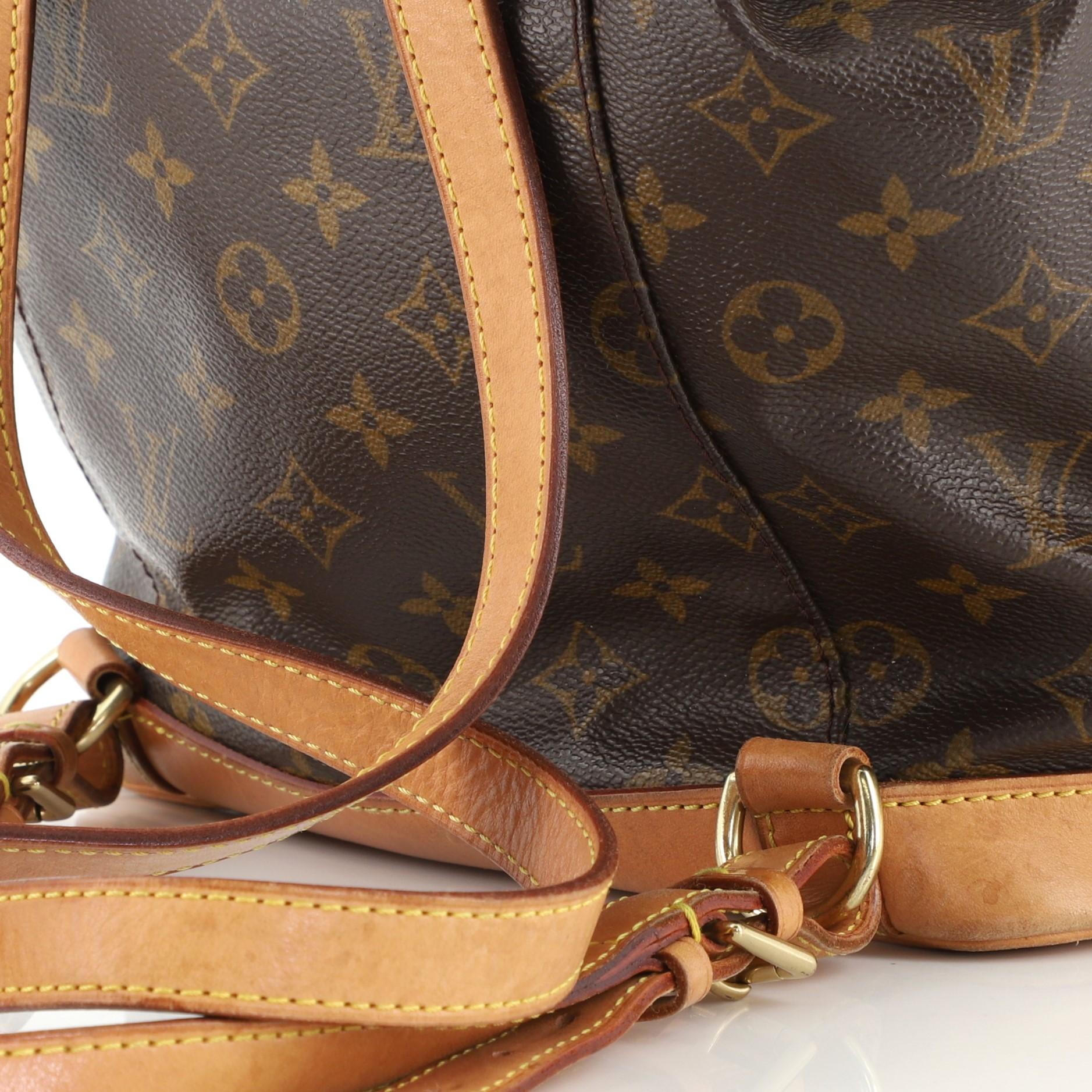 Louis Vuitton Vintage Montsouris Backpack Monogram Canvas MM In Fair Condition In NY, NY