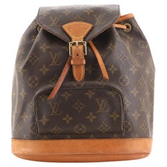 Louis Vuitton Vintage Montsouris Backpack Monogram Canvas MM