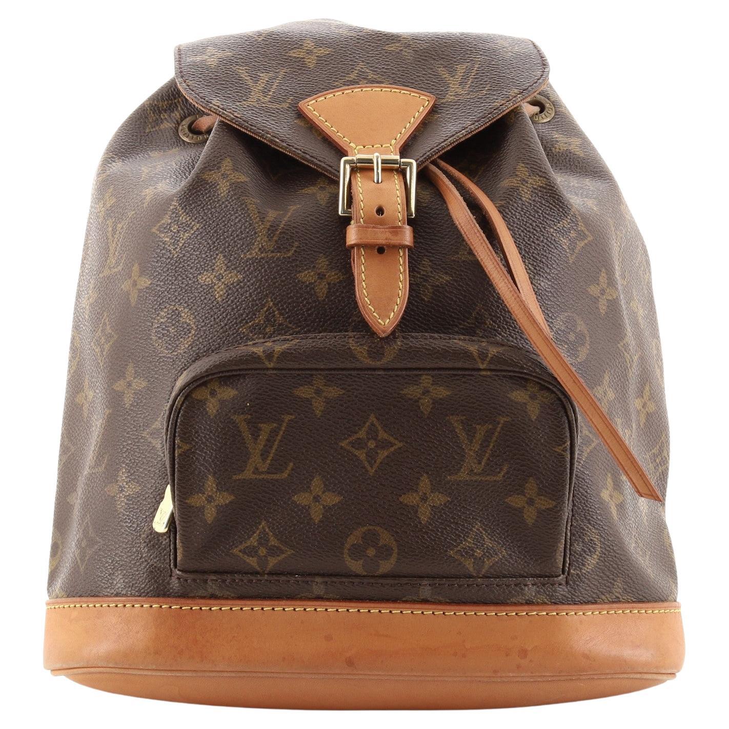 Louis Vuitton Vintage Montsouris Backpack Monogram Canvas MM