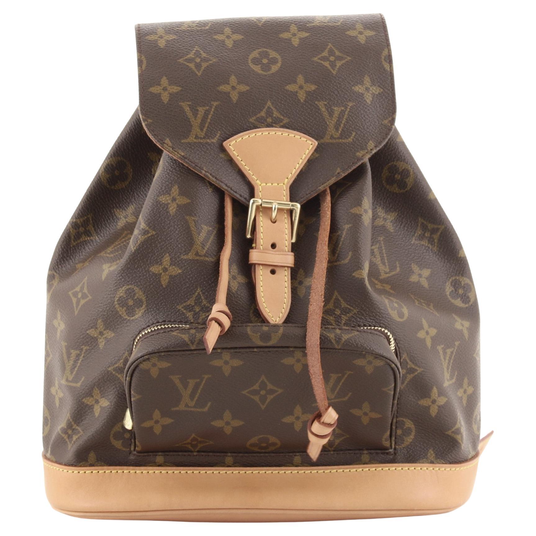 Louis Vuitton Vintage Montsouris Backpack Monogram Canvas MM