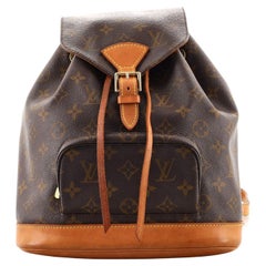 Louis Vuitton Vintage Montsouris Backpack Monogram Canvas MM