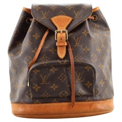 Louis Vuitton Vintage Montsouris Rucksack Monogramm Segeltuch MM