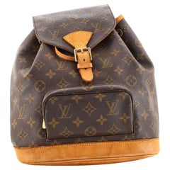 Louis Vuitton Vintage Montsouris Backpack Monogram Canvas MM