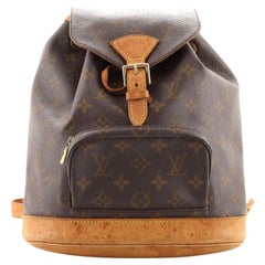 Louis Vuitton Vintage Montsouris Rucksack Monogramm Segeltuch MM