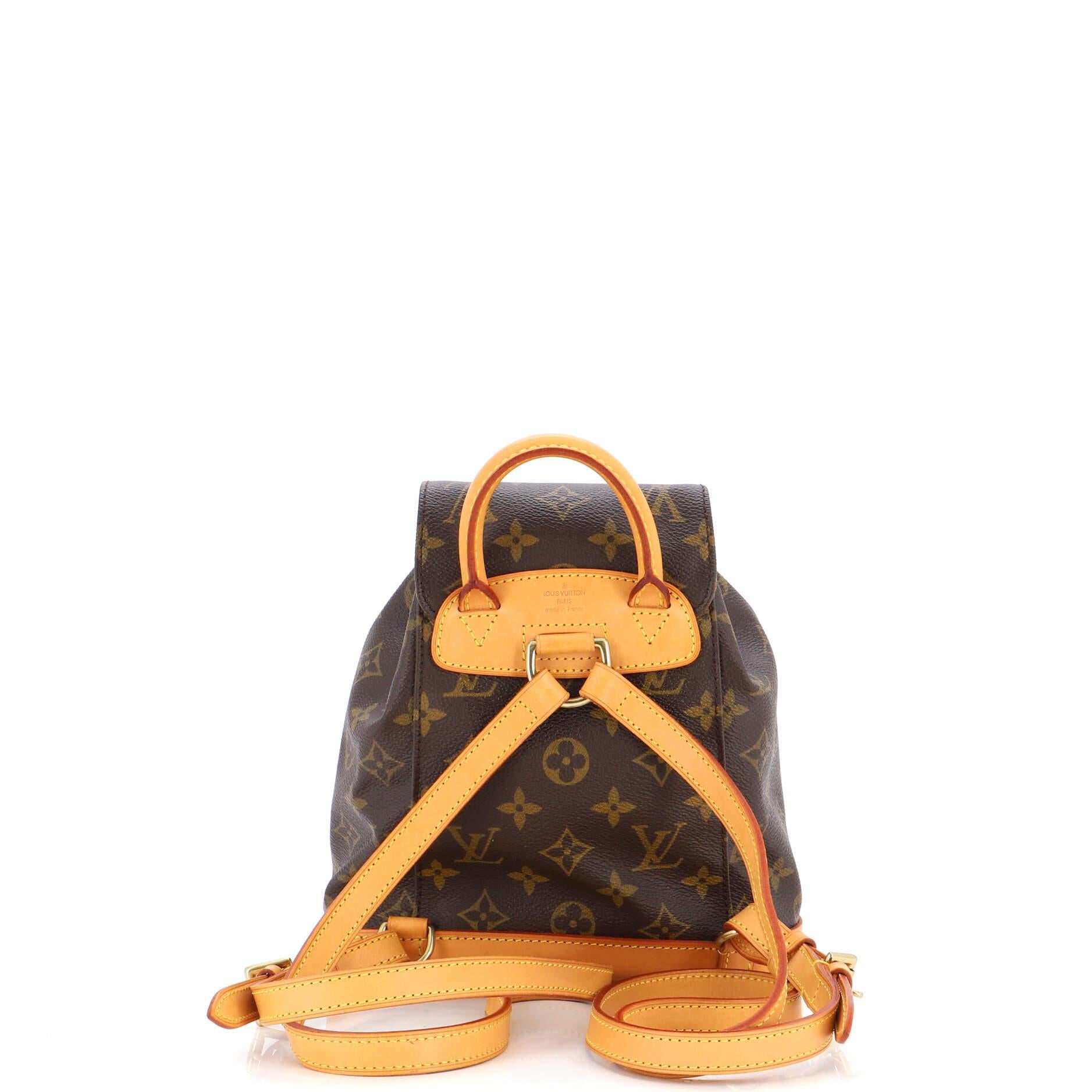 Louis Vuitton Vintage Montsouris Backpack Monogram Canvas PM In Good Condition In NY, NY