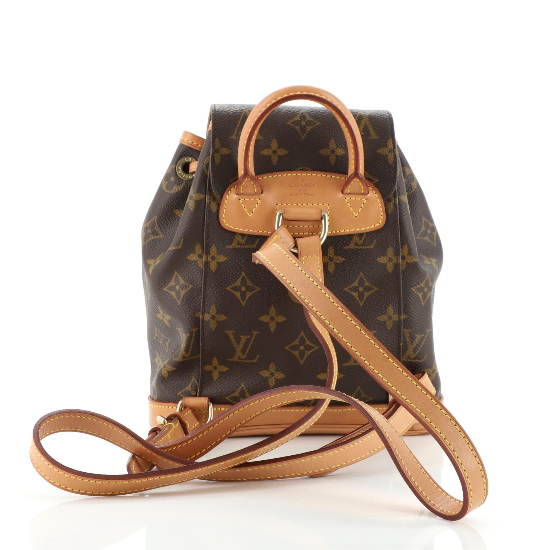 Louis Vuitton Vintage Montsouris Backpack Monogram Canvas PM In Good Condition In NY, NY