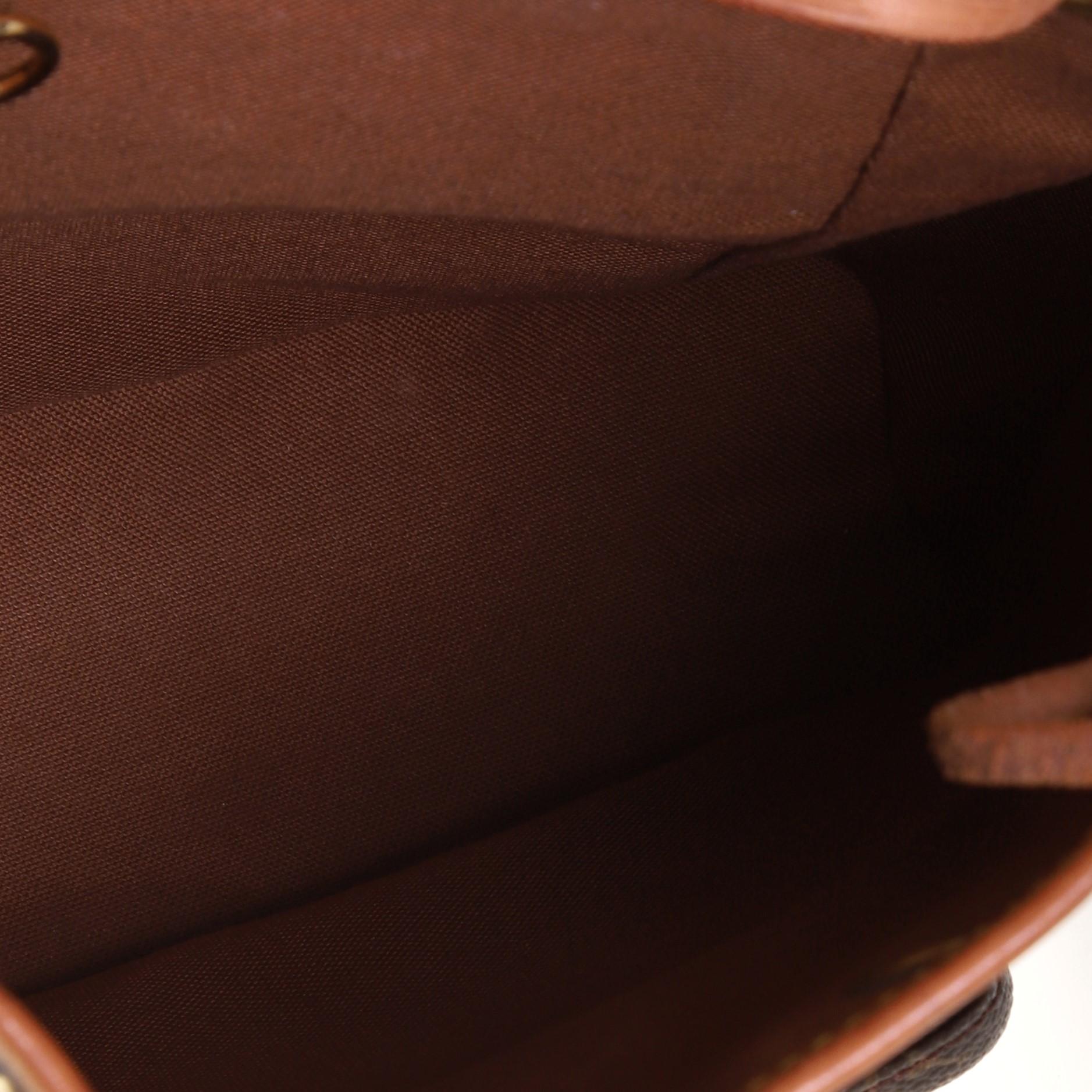 Louis Vuitton Vintage Montsouris Rucksack Monogramm Segeltuch PM für Damen oder Herren