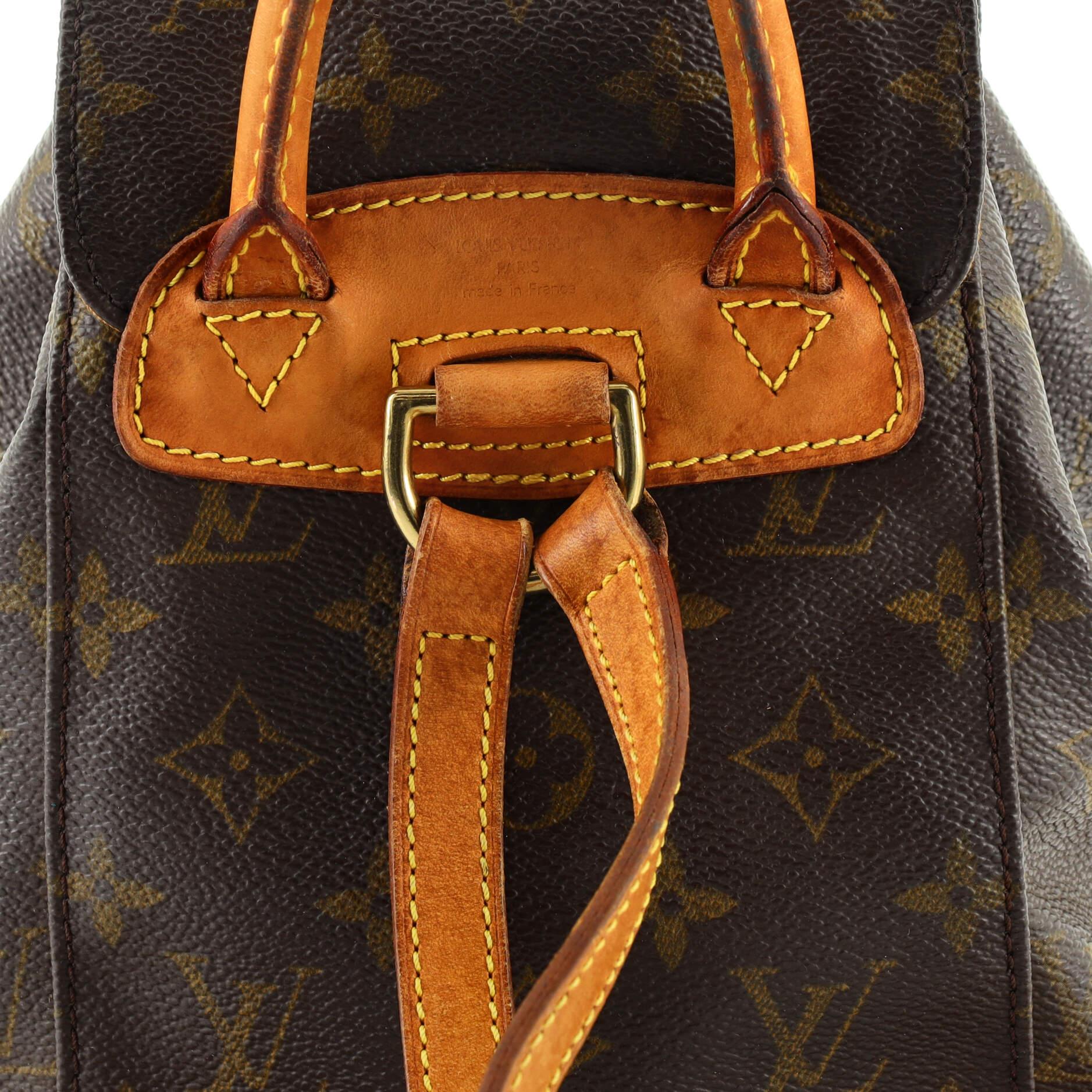 Louis Vuitton Vintage Montsouris Backpack Monogram Canvas PM 2
