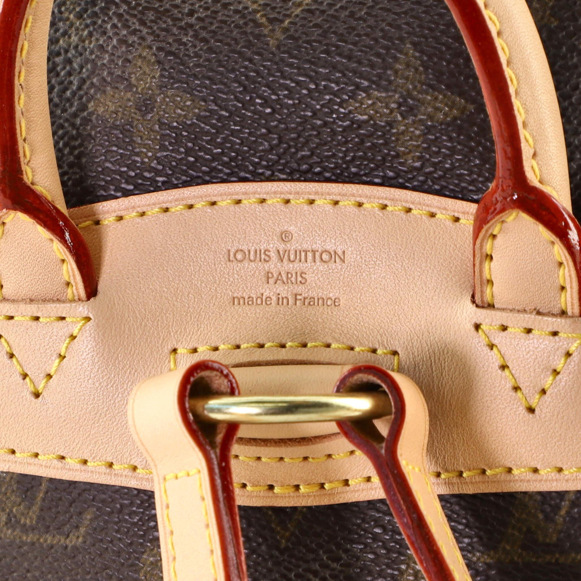 Louis Vuitton Vintage Montsouris Backpack Monogram Canvas PM 3