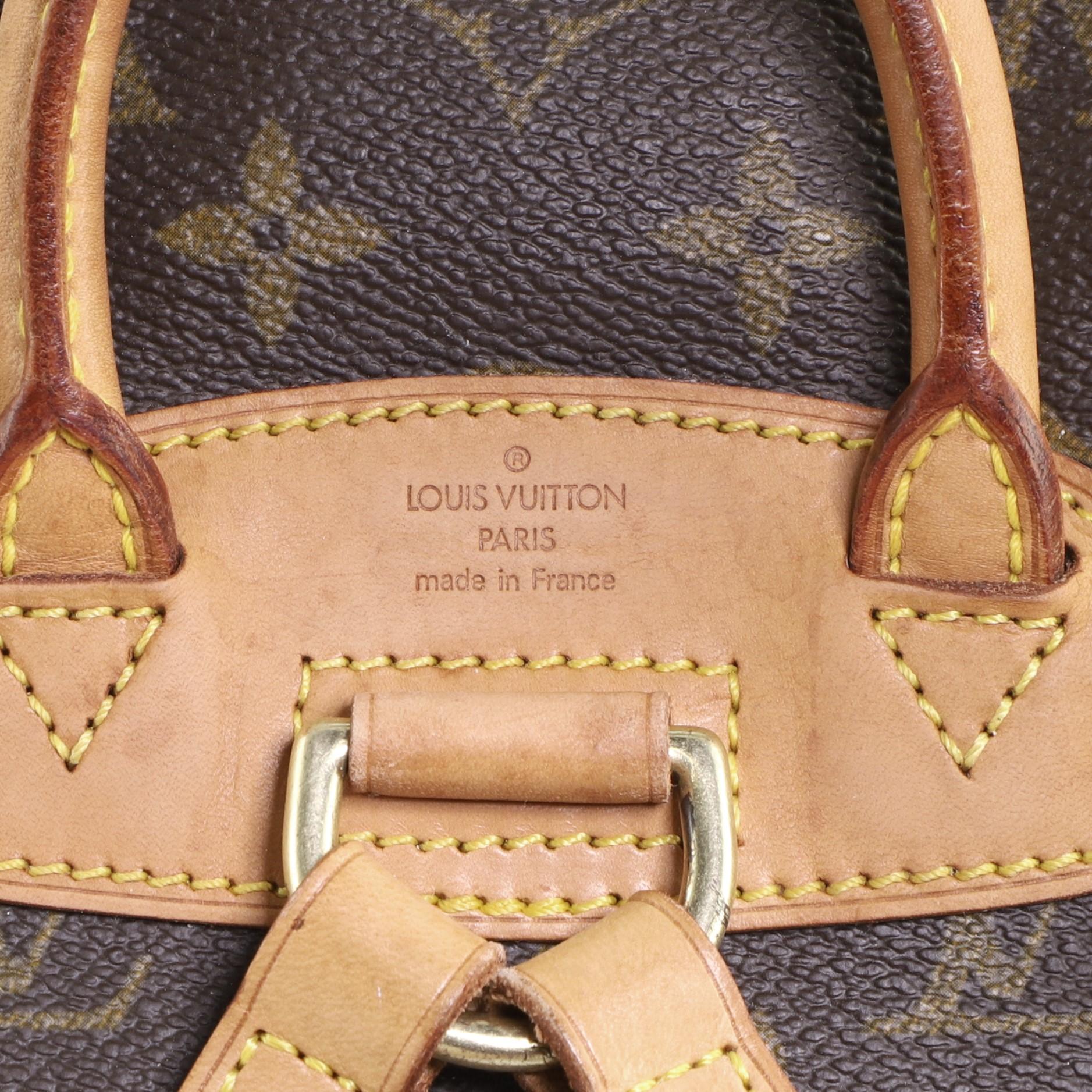 Louis Vuitton Vintage Montsouris Backpack Monogram Canvas PM 4