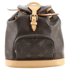 Louis Vuitton Vintage Montsouris Rucksack Monogramm Segeltuch PM