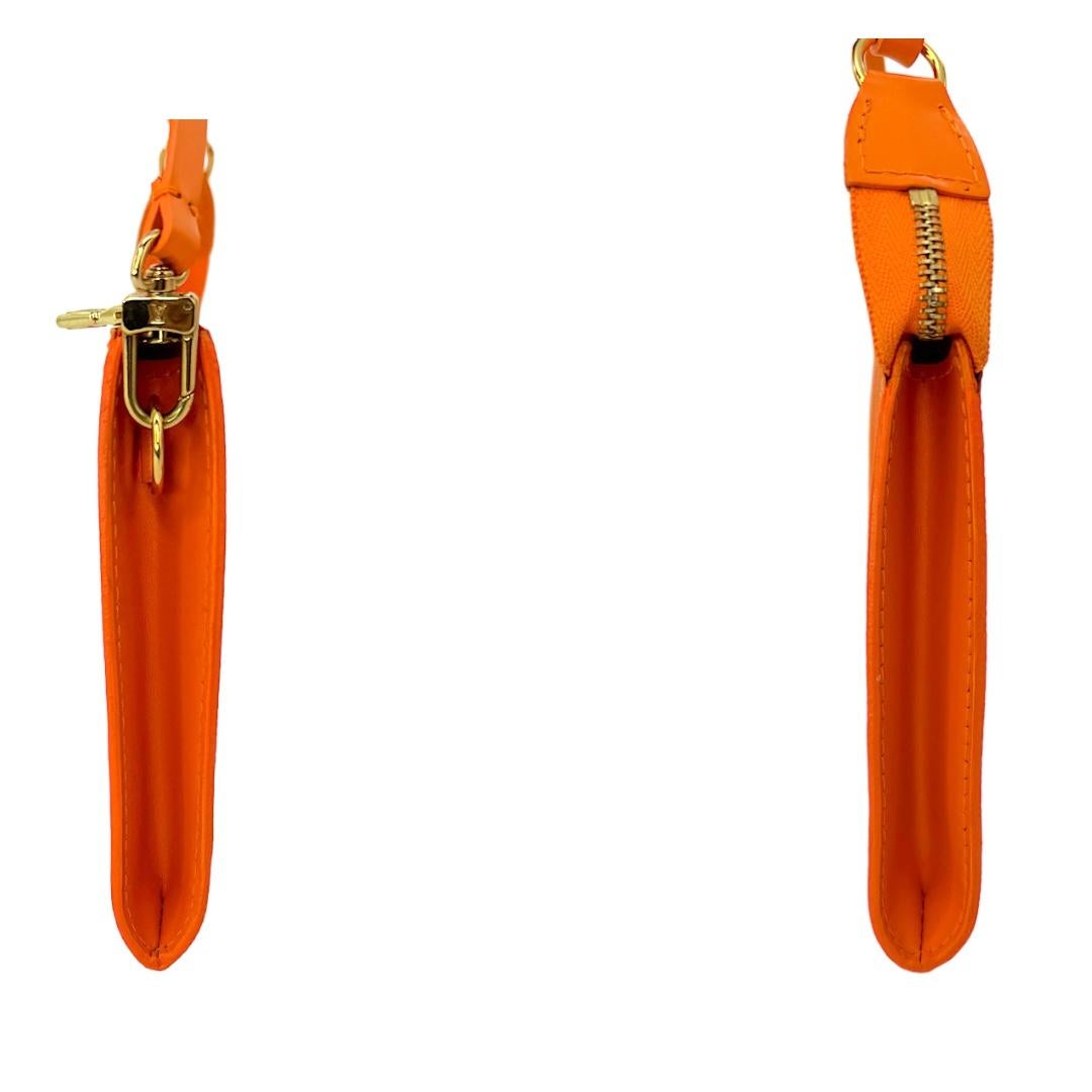 Women's or Men's Louis Vuitton Vintage Orange Epi Pochette Accessories For Sale