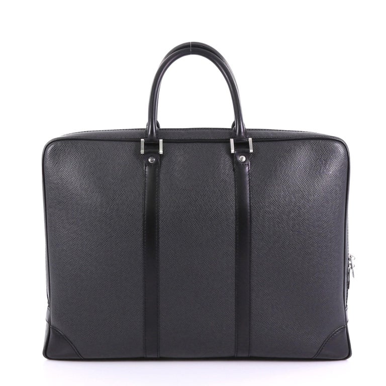 Louis Vuitton Vintage Porte-Documents Business Bag Taiga Leather, at 1stdibs