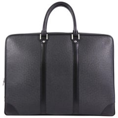 Louis Vuitton Vintage Porte-Documents Business Bag Taiga Leather,