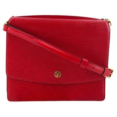 Louis Vuitton Vintage Red Epi Grenelle Messenger Crossbody Bag